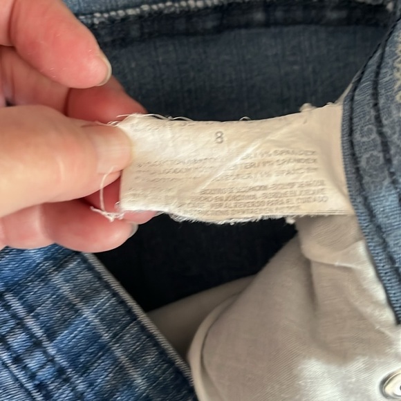 Gloria Vanderbilt Women's Capri Jeans  Sparkly Pocket Details Size 8 - Picture 8 of 10